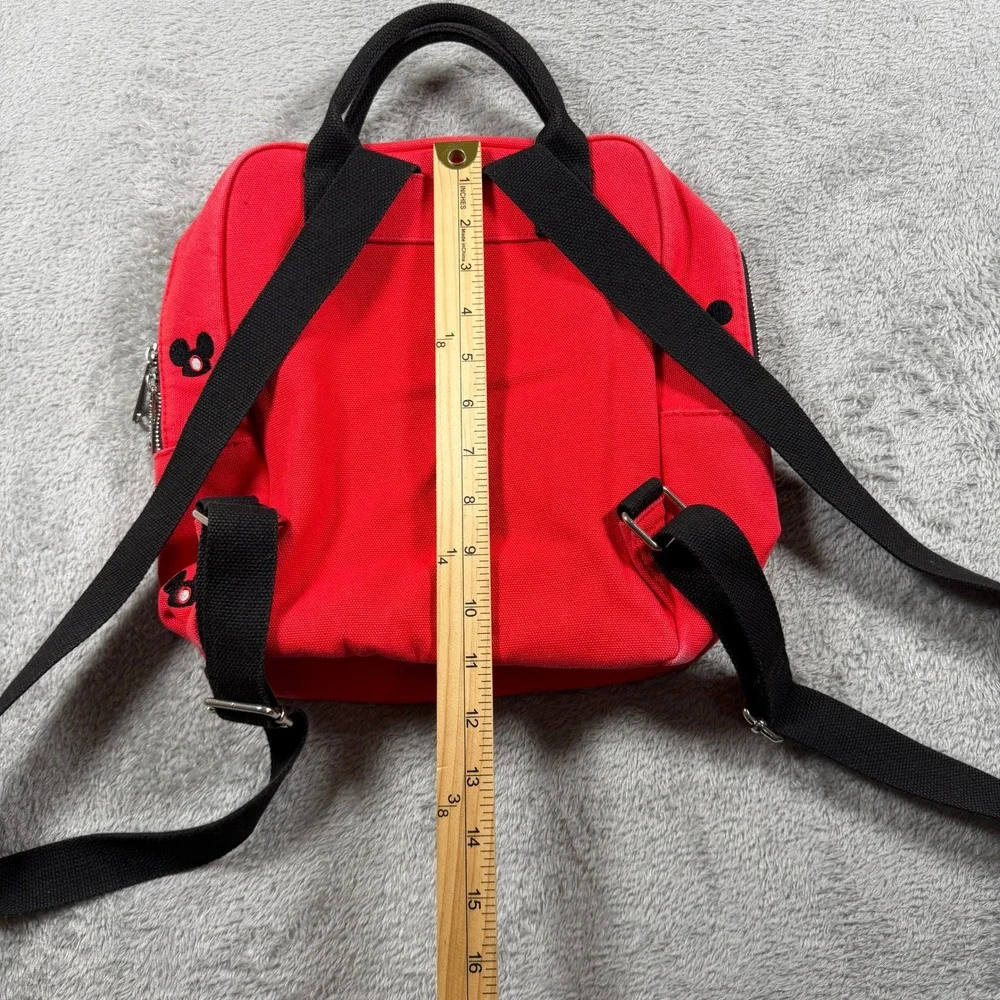 Disney Parks 2020 Red Canvas Loungefly Mickey Mouse Ear Hat Backpack